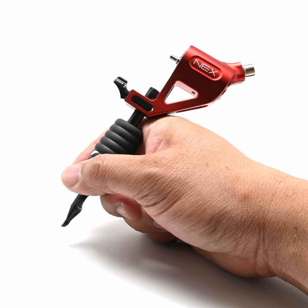 NEX Rotary Tattoo Machine 3.5mm - Red - Image 3