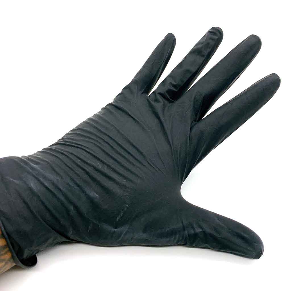 Black Pearl Luxury Latex Exam Gloves 6 mil Powder Free - Image 5