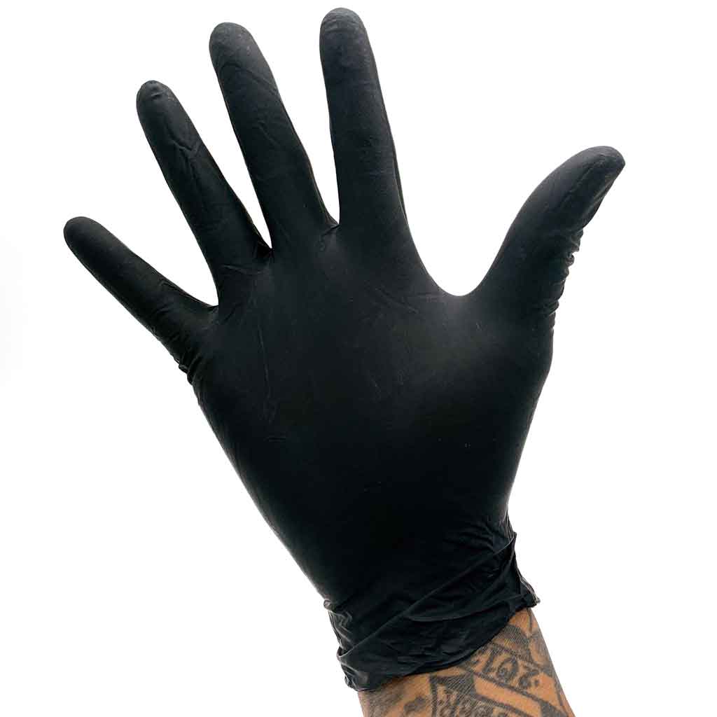 Black Pearl Luxury Latex Exam Gloves 6 mil Powder Free - Image 6