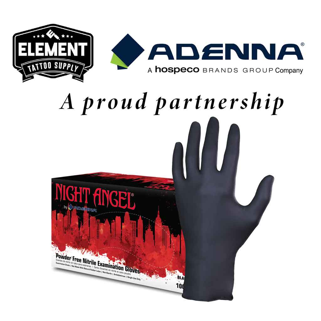 NIGHT ANGEL Black Nitrile Exam Gloves 4 mil Powder Free - Image 4