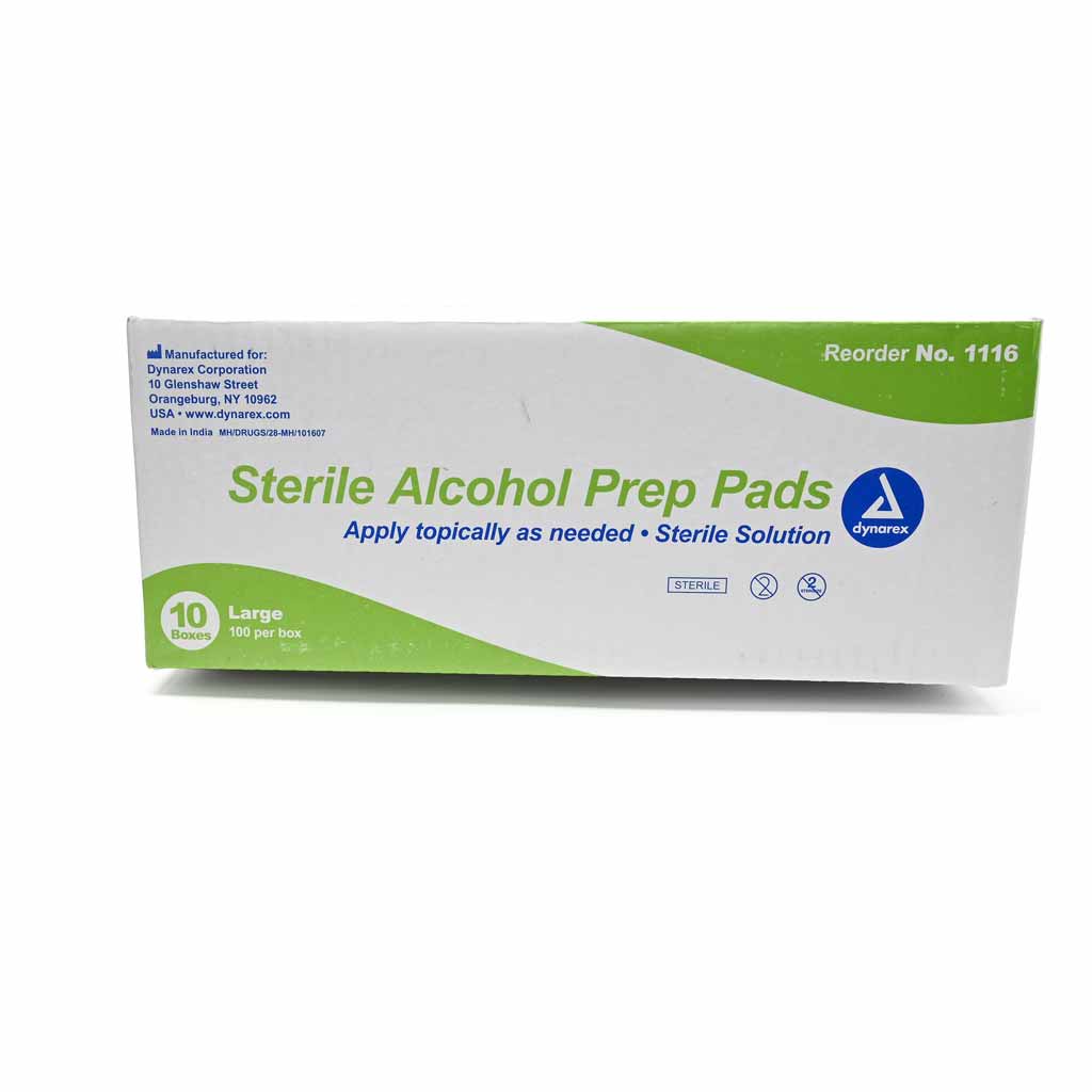 Alcohol Prep Pads, Large Sterile Dynarex - Image 3